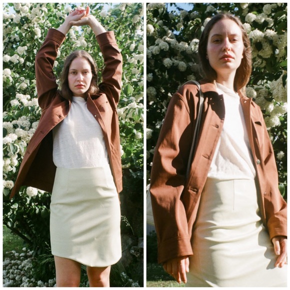 Nomia NYC oversized vintage Chore Jacket - Tobacco Brown - Picture 7 of 13